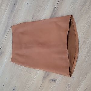 Danier Brown Leather Skirt